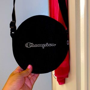 Black champion crossbody worn 2 times